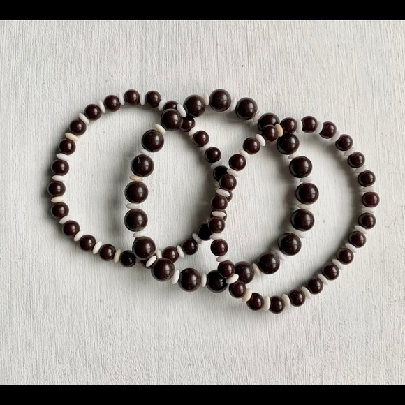 Brown beaded bracelet - Picture 2 of 2